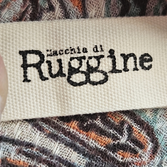 Macchia Di Ruggine Alabaster Dobby Jacquard Viscose Kimono OSFM Boho Indie - Picture 13 of 14